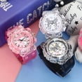 thumbnail image 2 of My Melody-reloj luminoso Sanrio para estudiantes y niños, cronógrafo de dibujos animados, Cinnamorol, Onpompurin, Kuromi, regalo de cumpleaños, 2 of 4