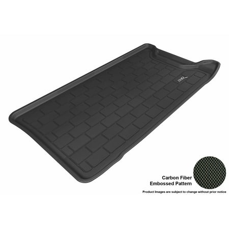 500 Carbon Fiber - 3D MAXpider 2012-2017 Fiat 500 All Weather Cargo Liner in Black with Carbon Fiber Look