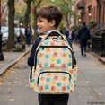 thumbnail image 6 of Chririnla Large Capacity School Bag for Elementary School Back to School, Polyester Lightweight Kids Backpacks, Paw Print Pattern, 6 of 10