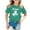 Camouflage, variante sur JTieacloth Imprimé St. Pat Col Rond Manches Courtes pour Filles École Décontracté Tailles 4-5 Ans