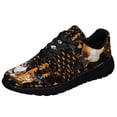 thumbnail image 2 of Boxer Halloween Pumpkin America Shoes Women's Fashion Sneakers Tennis Running Shoes for Men Women Black Size 9, 2 of 7