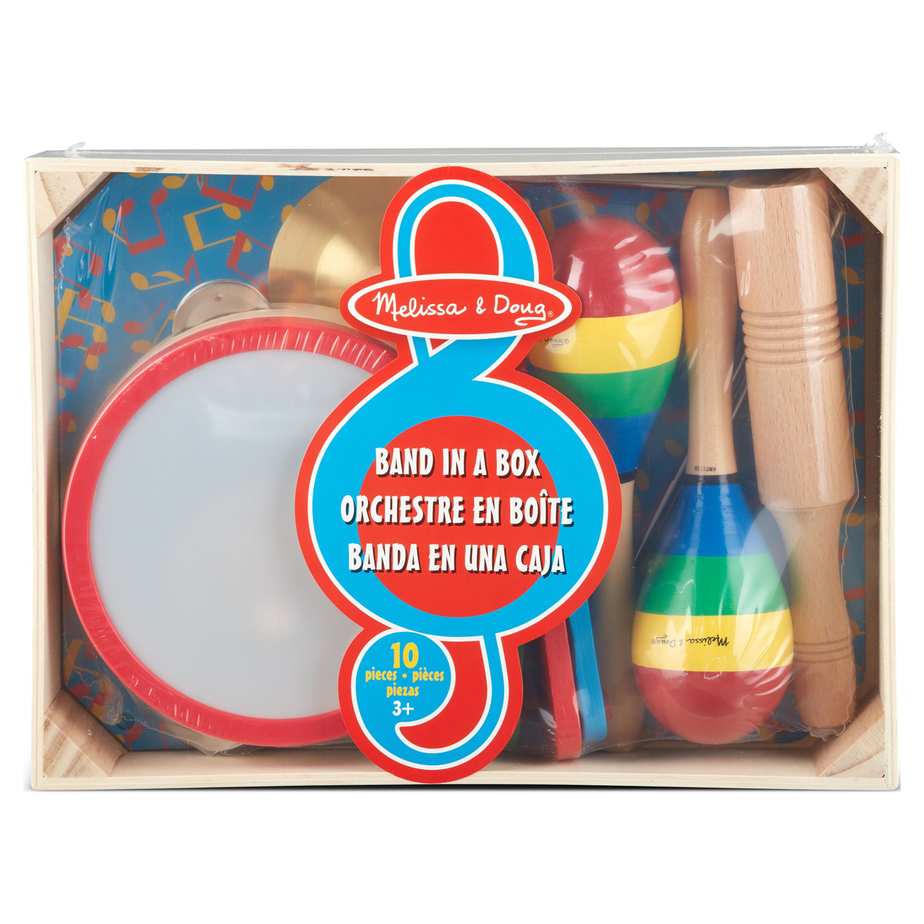 Melissa Doug Band in a Box Clap Clang Tap 10 Piece Musical