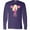 Purple, variant on Inktastic Cheerleaders, Girl With Blonde Hair, Pink Uniform Long Sleeve T-Shirt