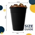 thumbnail image 2 of JJEAN-Party Solids 12 Oz Black Plastic Cups For Party Supplies 50 Pack | Black Disposable Cups Plastic | Disposable Drinkware For Parties, Events & Everyday, 2 of 4