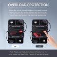 thumbnail image 3 of 12V Breaker, Car Audio Circuit Breaker Manual Reset, Protecting Stereo System, High Current Overload, DC Sound Amplification, Plastic Casing, Easy, 3 of 7
