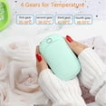 thumbnail image 2 of 5200mAh Mini Hand Warmer Portable Power Bank with USB Rechargeable Hand Heater - Blue, 2 of 5