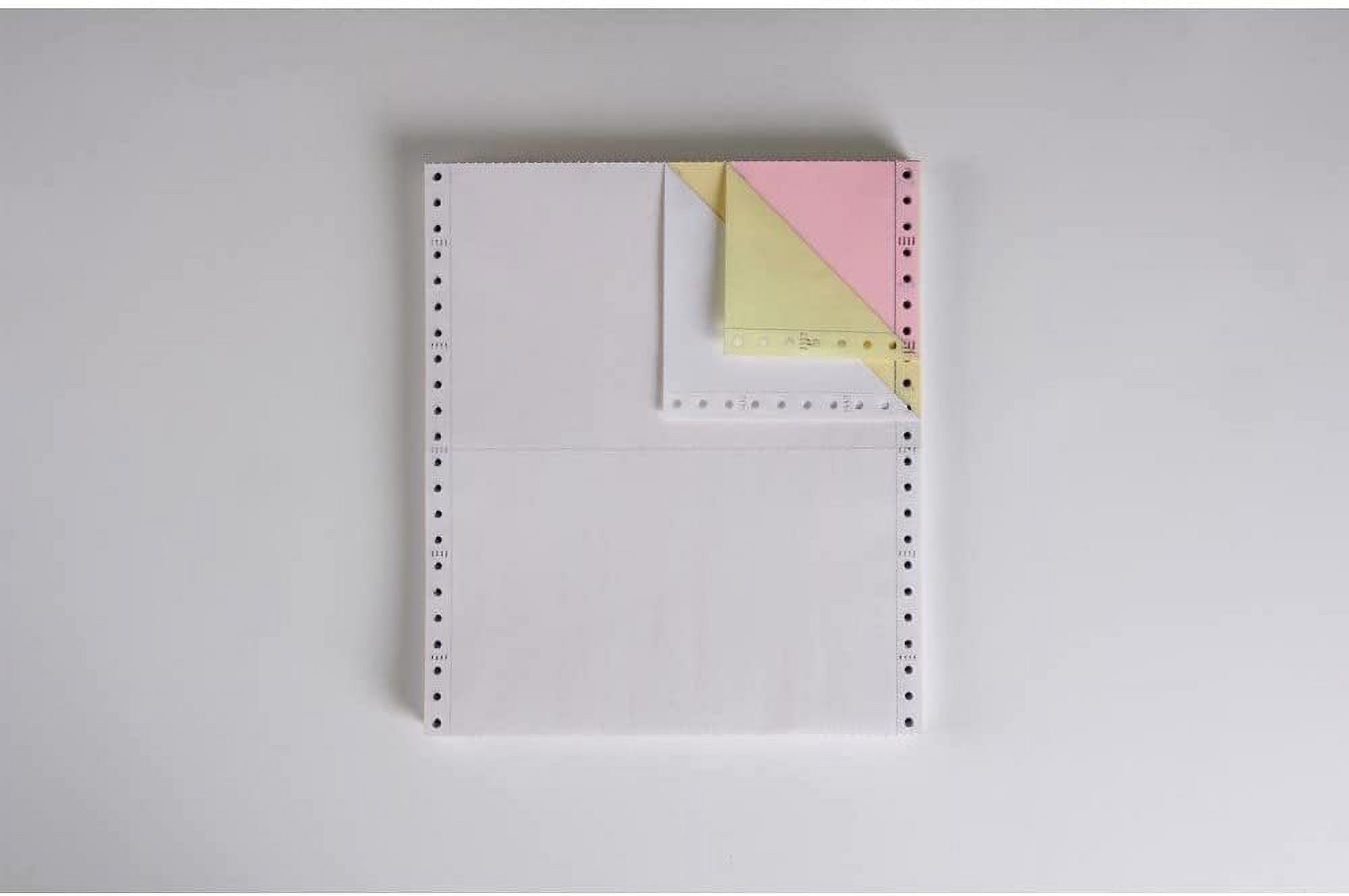 3-Ply Carbonless Paper, White/Canary/Pink, Form Size 9-1/2" x 5-1/2" W x H Carton of 2400