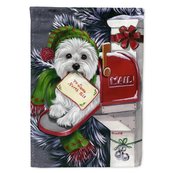 Carolines Treasures PPP3215GF Westie Christmas Letter to Santa Flag Garden Size  Small multicolor