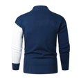 thumbnail image 1 of Awdenio Autumn And Winter Comfortable Trend All-match Men's Stitching Stand Collar Pullover Sweater, 1 of 3