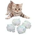 thumbnail image 3 of Flmtop 12Pcs Pet Cat Dog Ring Paper Crinkle Ball Playing Interactive Sound Chew Toys Candy Color, 3 of 8