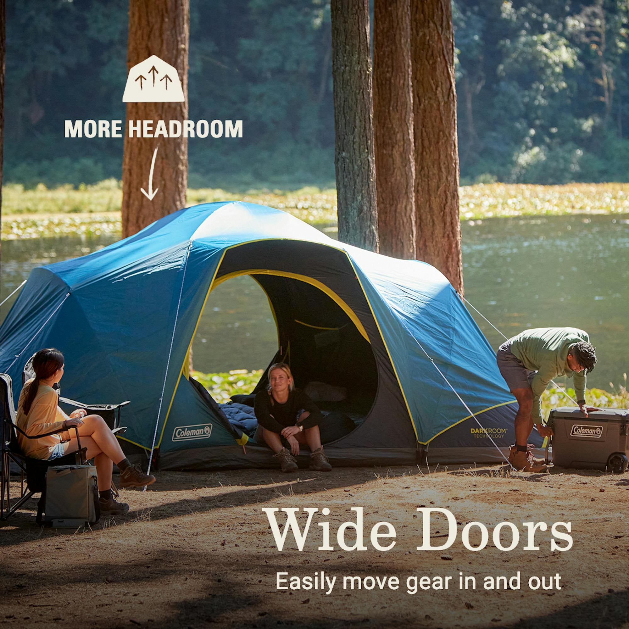 Coleman Skydome™ XL 10-Person Camping Tent with Dark Room™ Technology