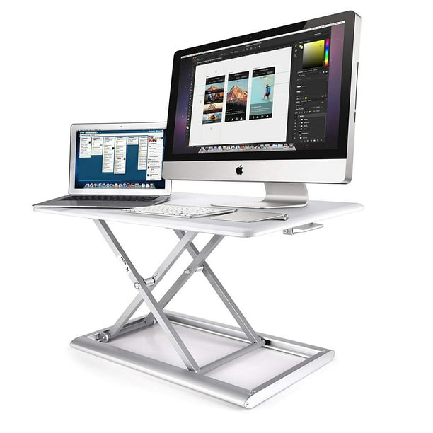 Abovetek Compact Solid Aluminum Standing Desk 30 Desktop