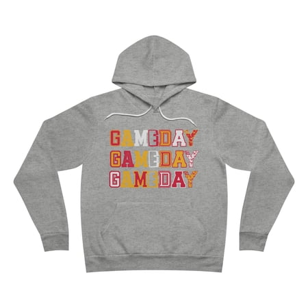 DJH Apparel | Game Day Colorway (Yellow / Red / White) Unisex Fleece Hoodie