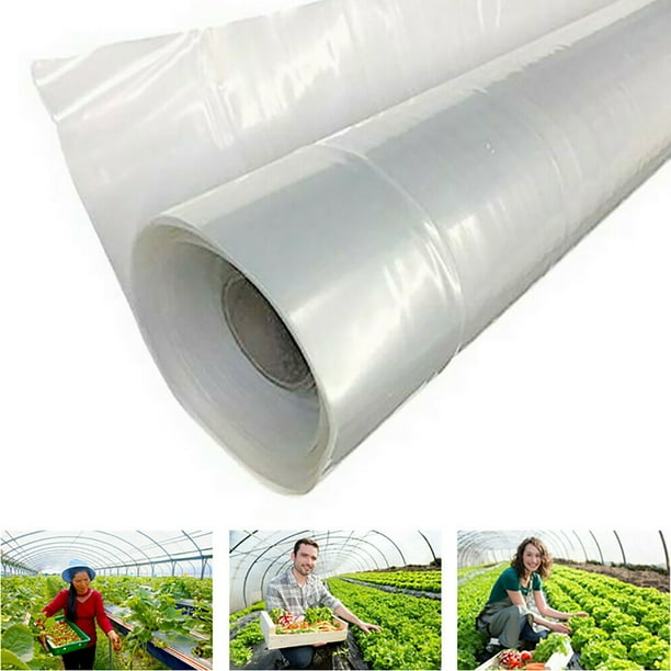 SPRING PARK Greenhouse Clear Plastic Cover Film Polyethylene Covering