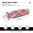 thumbnail image 2 of Candy Pillow With Pillow Core 24.6×9.8in Durable Cord Opening And Closing Design Waterproof And Easy To Install Darkmagenta Tie-Dye Background Rainbow Colors (2), 2 of 8