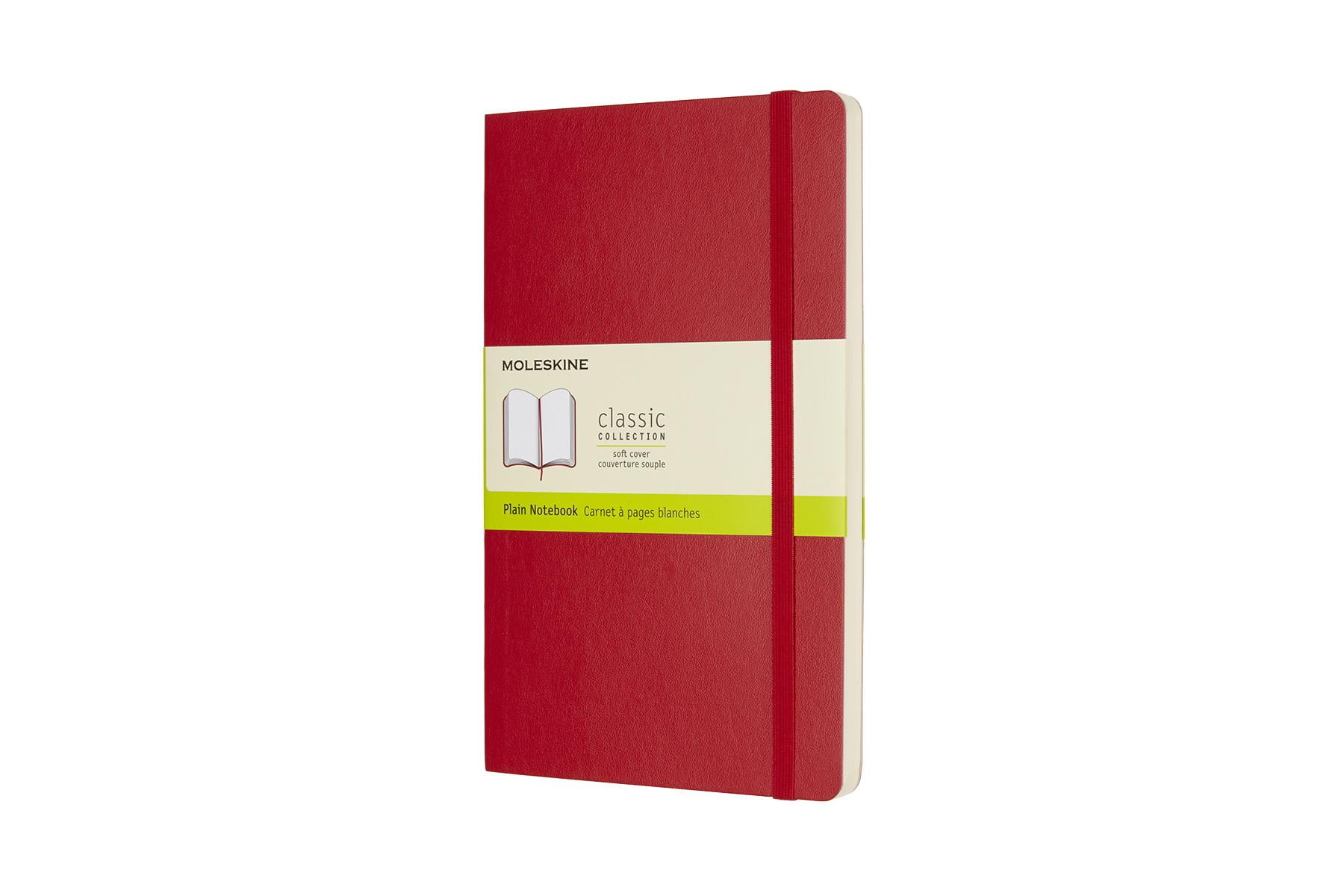 Moleskine Classic Notebook, Large, Plain, Scarlet Red, Soft Cover (5 X 8.250) (Other)