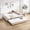 Beige, variant on 80.8”Modern Diamond Grid Design Upholstered Wooden Daybed frame with Trundle for Guest Room and Living Room,Navy