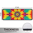 thumbnail image 5 of Kitchen Rugs Sets Of 2,Tie Dye Colorful Flower Pattern Anti Fatigue Kitchen Mat Rugs Non Slip Washable,Decorative Kitchen Floor Mats for Kitchen,Sink,Laundry,17"x47"+17"x47", 5 of 5