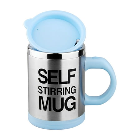 

400mL Self Stirring Mug with Lid Automatic Stirring Coffee Cup Electric Stainless Steel Self Mixing Coffee Cup for Coffee Milk Cocoa Hot Chocolate Tea