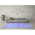 thumbnail image 3 of Ahgly Company Machine Washable Indoor Rectangle Abstract Blue Modern Area Rugs, 6' x 9', 3 of 4
