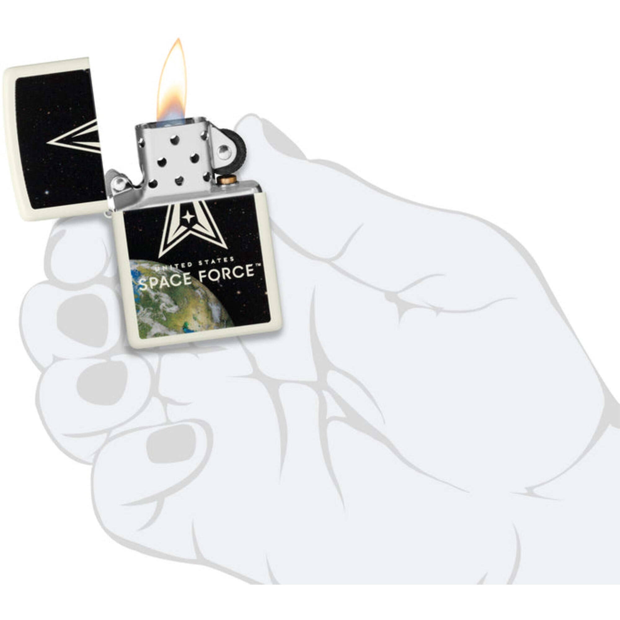 Zippo 46421 U.S. Space Force Glow In The Dark Pocket Lighter