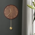 thumbnail image 3 of Reloj de pared elegante, reloj de pared silencioso de estilo simple y elegante, reloj de madera con características de vanguardia Jadeshay A, 3 of 8