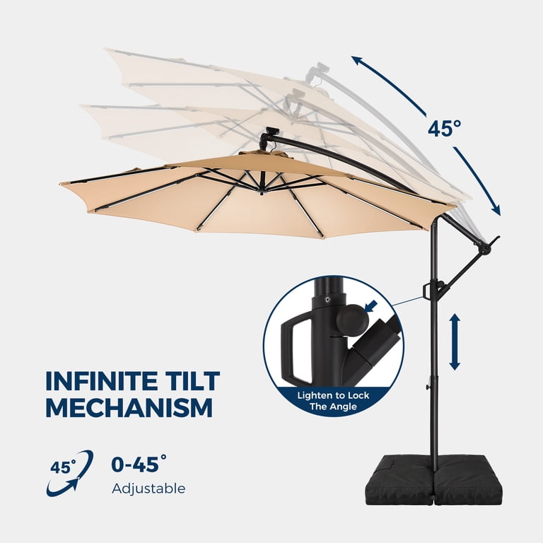 8 x 10 patio umbrella Treasure Garden 8x10 ft Outdoor Patio Umbrella (Rectangular, High-Perf