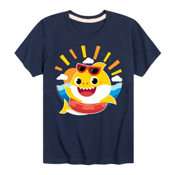 Baby Shark - Sunshine Shark Boys' Short Sleeve Graphic T-Shirt