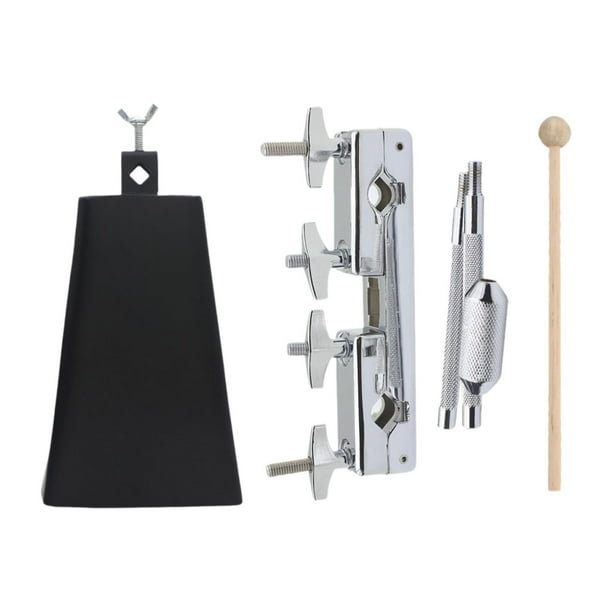 Cencerro para instrumento musical, pedal de tambor de 6", accesorios de fijación, soporte para cencerro Conjunto B