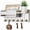 White Color, variant on Rustic Wood Key Holder with Shelf Wall Mounted Decorative Key Rack And Mail Organizer 6 Key Hooks for Living Room Entrance