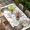 DarkKhaki, variant on Rustic Groundhog Table Cloths for 6 Foot Rectangle Tables, Spring Floral Butterfly Botanical Patio Waterproof Elastic Fitted Tablecloths, Washable Rectangular Table Cover for Camping