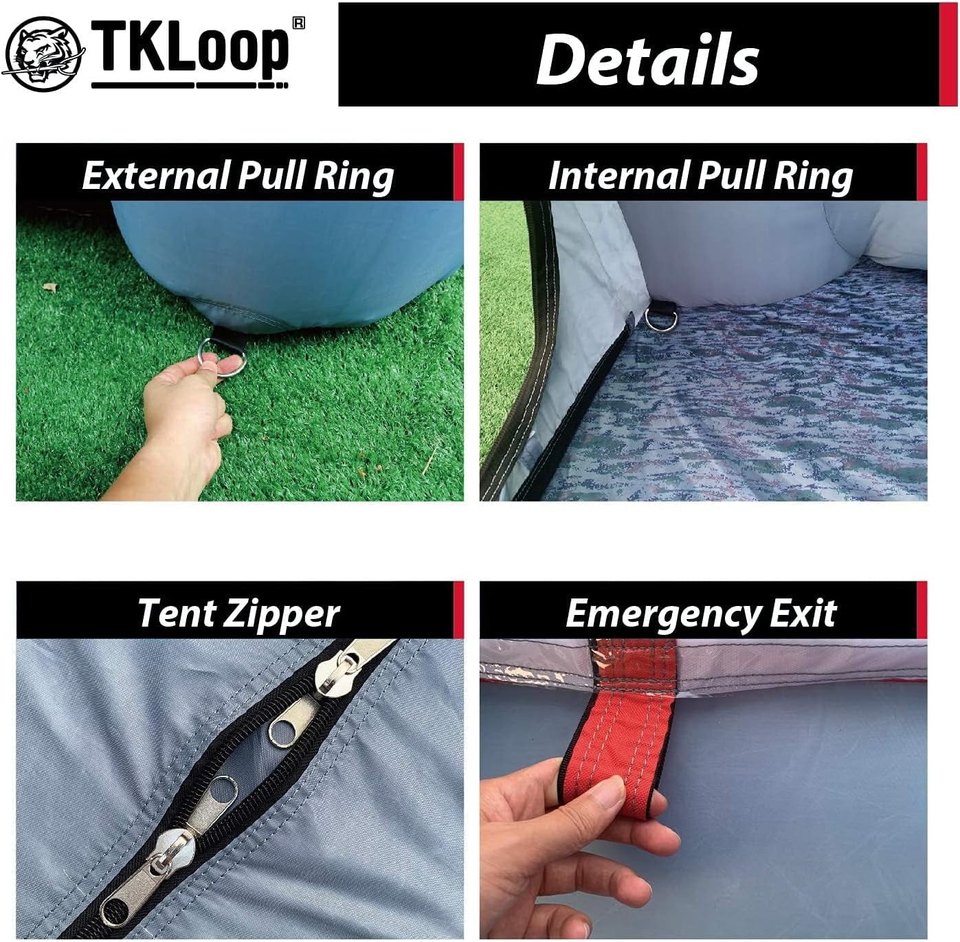 TKLoop Portable Inflatable Paint Booth 26X15X10Ft with Blowers(750W+950W), Inflatable Spray Paint Booth Tent with Tool Room