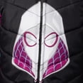 thumbnail image 4 of Marvel Spidey and His Amazing Friends Ghost-Spider Little Girls Zip Up Puffer Jacket Toddler to Big Kid, 4 of 5