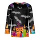 thumbnail image 4 of Camiseta casual de moda con cuello redondo y manga tres cuartos para hombre, 4 of 4