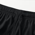 thumbnail image 4 of Besolor Mens Shorts Summer Lightweight Breathable Thin Workout Running Elastic Waist Drawstring Shorts with Pockets(X-Large,Black), 4 of 7