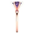 thumbnail image 3 of 2.5 ct Round Cut Simulated Alexandrite Solitaire Engagement Ring for Women in 18K Rose Gold, 3 of 5