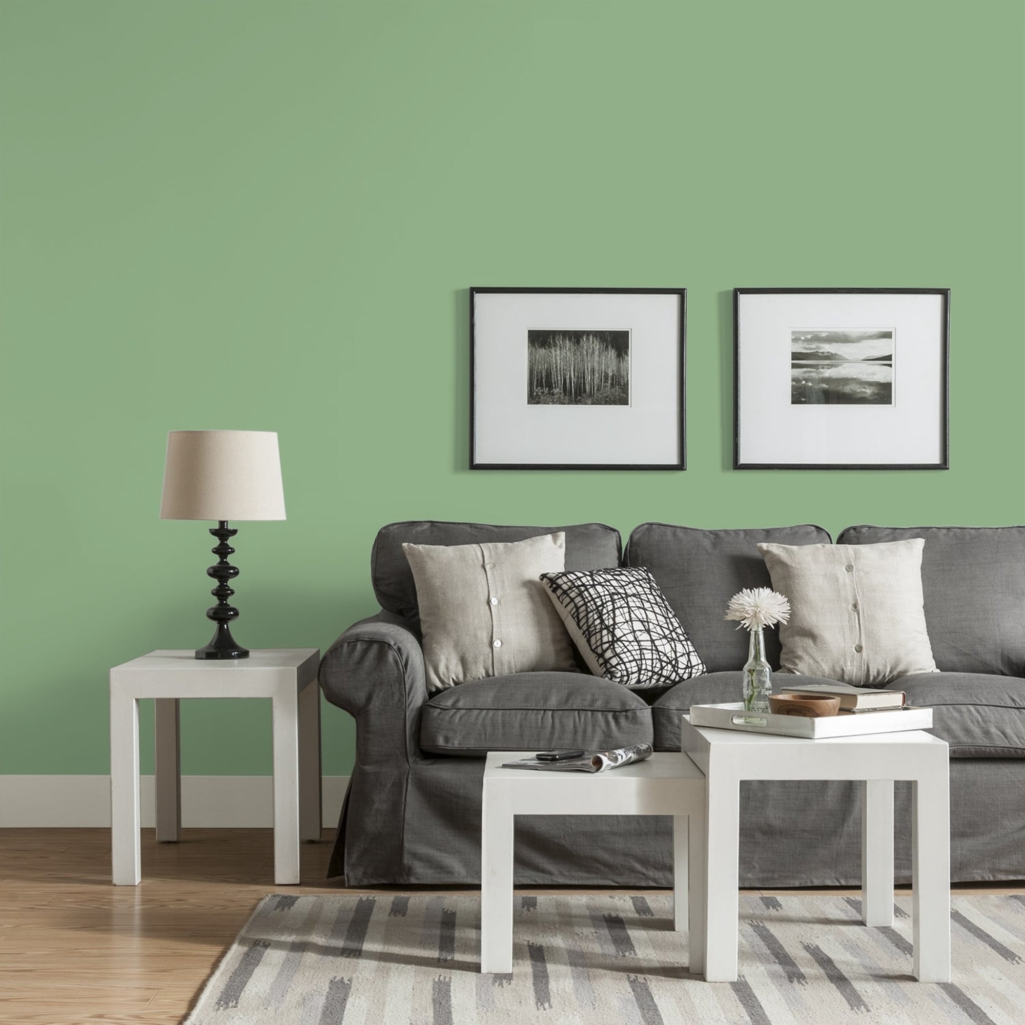 Glidden HEP Pear Cactus / Green, Eggshell Interior Paint with Primer, 1 Quart