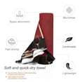 thumbnail image 3 of Daiia Minimalist Romantic Dinner Pattern Quick Dry Towel, Super Absorbent Travel Towel with Hanging Loop & Carabiner, Lightweight Compact Fast-Drying Microfiber Towel-31.5"x63", 3 of 8