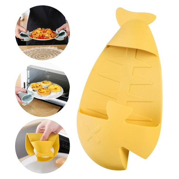 1PC Kitchen Thickened Prevents Scalding Gloves Oven Microwave Oven High Temperature Heat-insulating Gloves Non-slip Prevents Scalding Gloves Clip