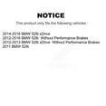 thumbnail image 2 of Positive Plus Front Rear Semi-Metallic Brake Pads Kit for Car BMW 528i xDrive KPF-100200, 2 of 8