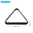 thumbnail image 2 of Uxcell Billiard Ball Triangle Rack Plastic Snooker Pool Ball Rack Holder Black, 2 of 5