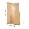 thumbnail image 2 of 100pcs Bakery Bags with Window, Tin Tie Tab Lock Bags, Kraft Paper Bags for Cookies (Brown 9.3x4.7inch), 2 of 7
