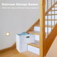 OUTLOU L Shape Stair Baskets Foldable Stair Basket for 16” Stairs Stair Baskets Storage