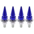 thumbnail image 1 of Tornillos de matrícula universales para motocicleta M6 de Unique Bargains, 54 mm, kit de tornos de matrícula antirrobo de aleación de aluminio azul, 4 piezas, 1 of 6