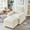 Beige, variant on CKEASEAN 32" Comfy Chaise Lounge Chair with Ottoman, Upholstered Accent Chair with Wide Armrests, High-Quality Corduroy Fabric Deep Seat Reading Chair for Living Room & Bedroom, Easy Assembly