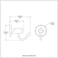 thumbnail image 2 of Robe Hook - Antique Copper, 2 of 2