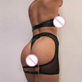 thumbnail image 5 of Gibobby Ropa interior mujer Lencería para Mujer, Lencería Sexy para Mujer, Conjunto de Lencería a Juego Transparente(Negro, G), 5 of 5