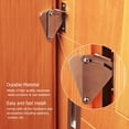 thumbnail image 3 of Lock de Pestillo de Granero de Acero, Pestillo Corredizo de la Puerta, Armario de Privacidad de la Altura Ati para Puertas de Bolsillo Puertas de Madera, 3 of 7