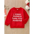 thumbnail image 3 of Gureui Valentine's Day Toddler Infant Baby Girls Boys Pullover Sweatshirt, Long Sleeve Round Neck Heart Letter Print Ribbed Shirt Tops, 3 of 8