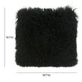 thumbnail image 5 of TOV Furniture Tibetan Sheep Fur Black Large Square Pillow, 5 of 5